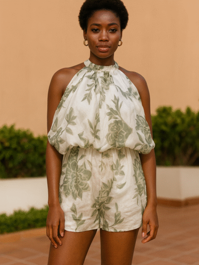 Botanical Whisper Bubble Dress