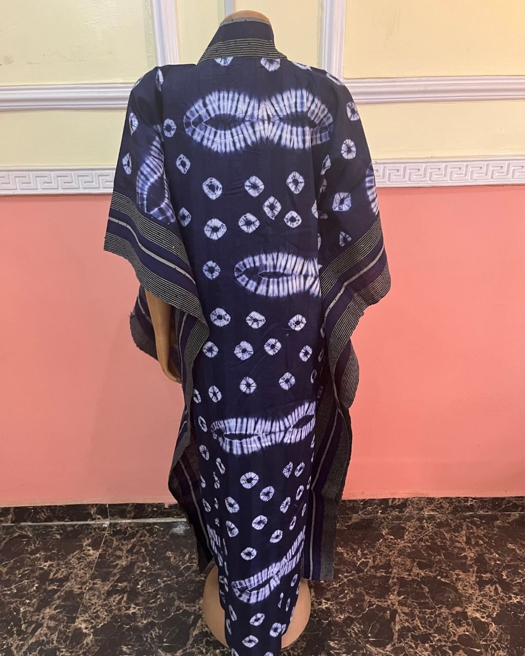 The Adunni Bloom Kaftan – Indigo Heritage Edition - Image 2