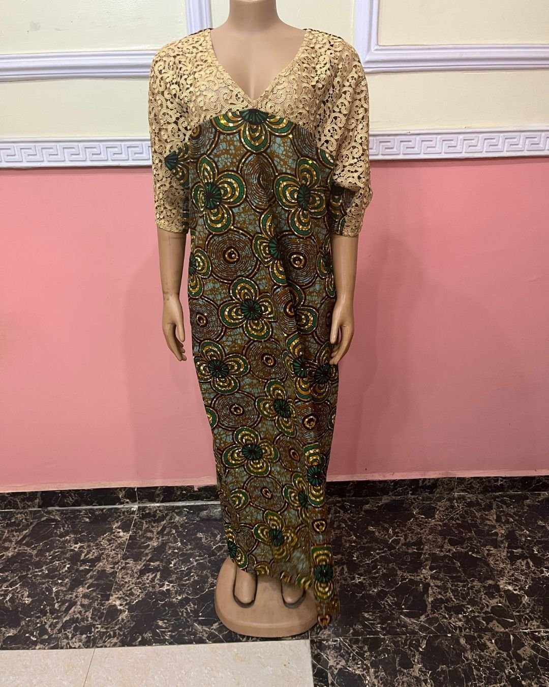 The Adunni Bloom Lace-Fusion Maxi Kaftan - Image 3