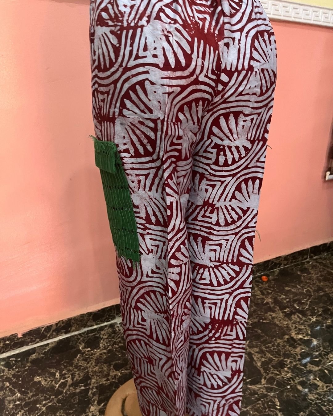 Men’s Adire-Lace Accent Pants - Image 7