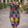 Adunni Patchwork Flair Dress