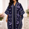 The Adunni Bloom Kaftan – Indigo Heritage Edition