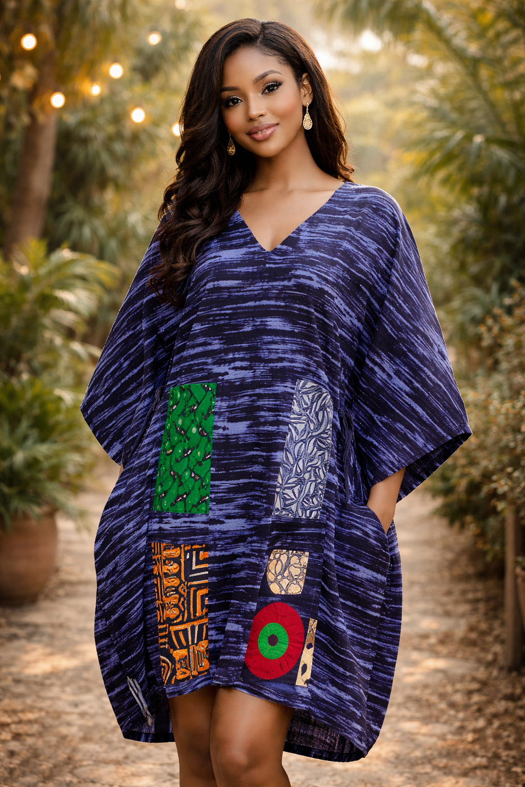 The Adunni Patch Harmony Kaftan