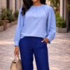 The Amara Grace Soft-Blue Co-Ord Set
