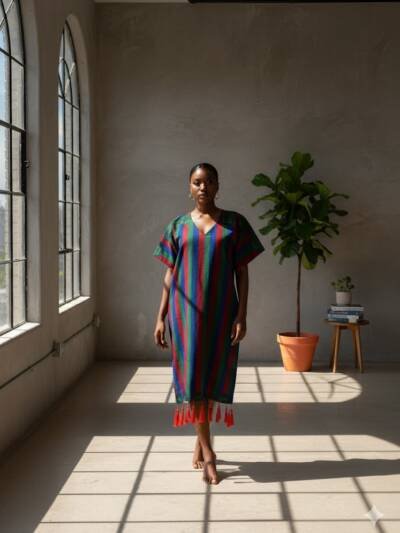 The Kemi Striped Radiance Dress