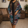 Tinu Adire Aso-Oke Luxe Kimono