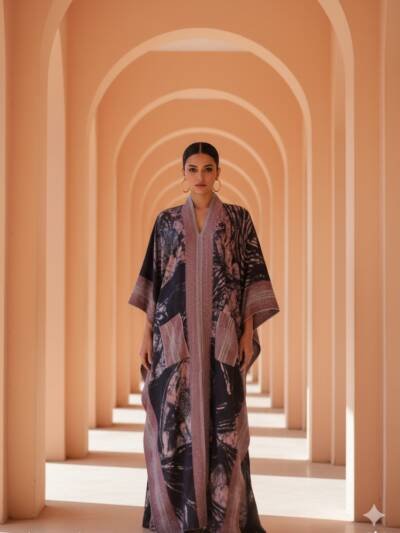 Flowing Luxury Kimono-Style Kaftan